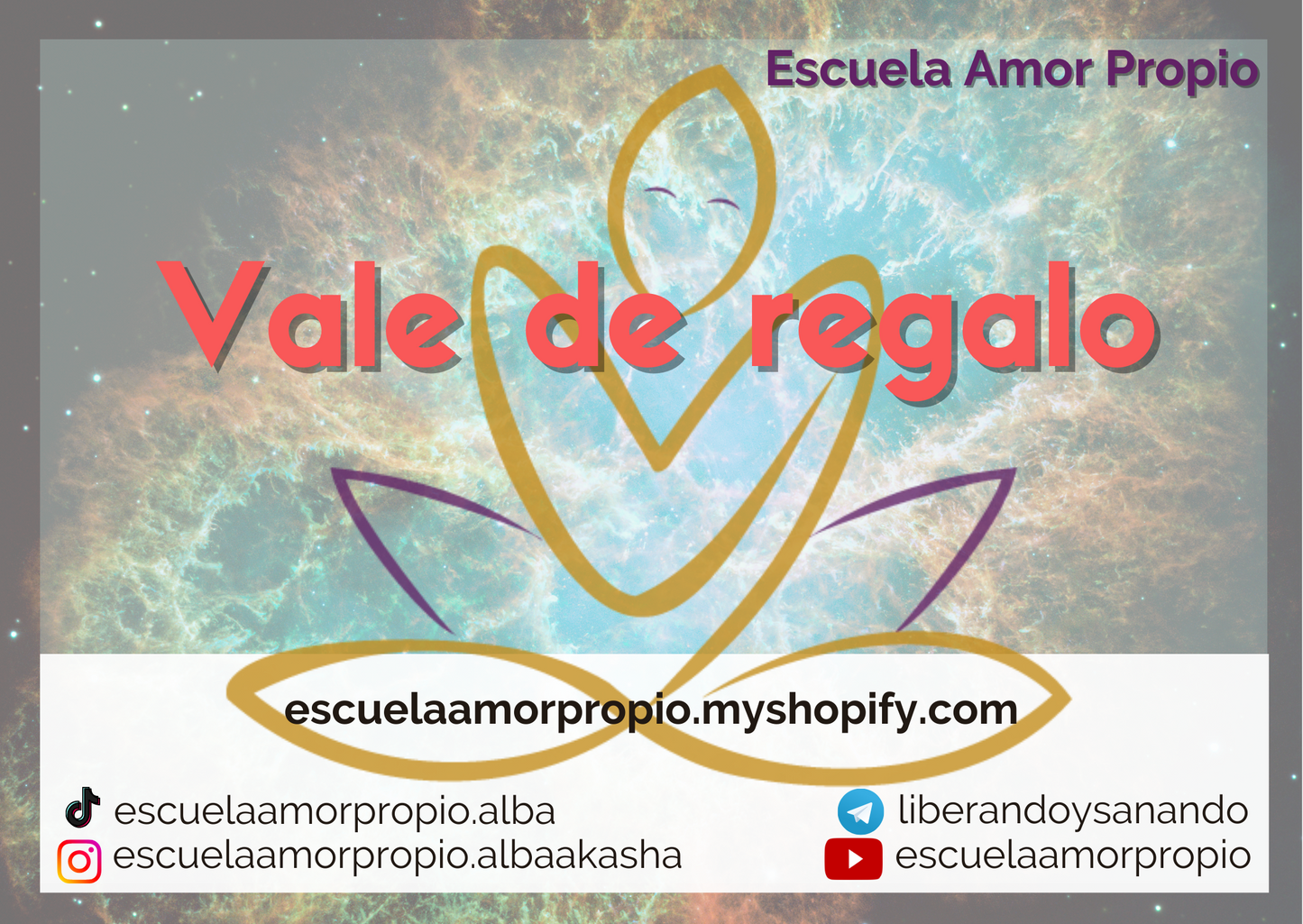 Vale de Regalo - Escuela Amor Propio
